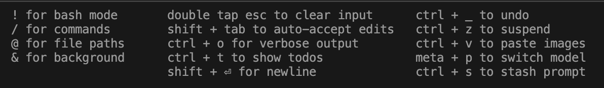 Claude Code Shortcuts